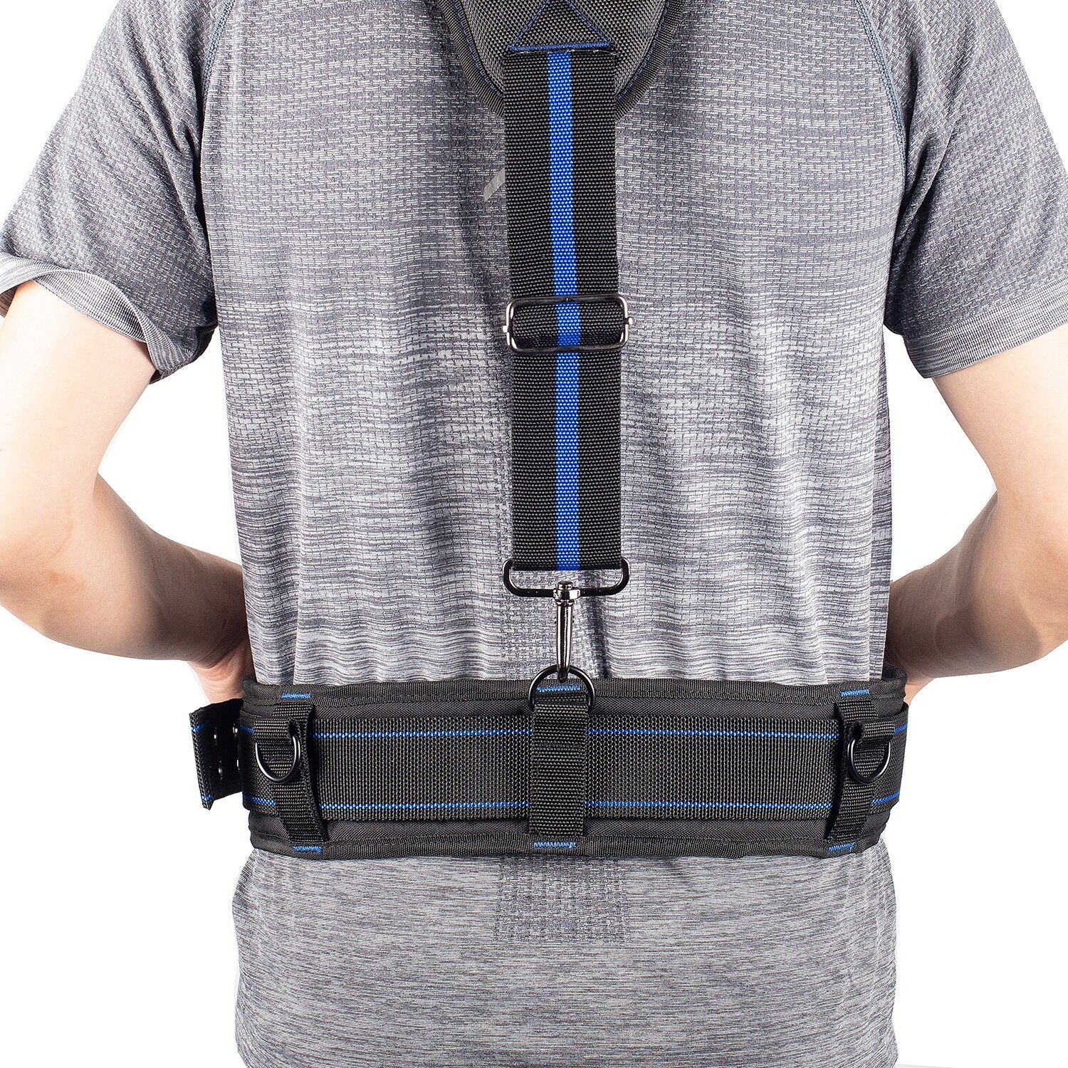 Men's Heavy Work Belt Multi-Function Hangable Mitigate Weight Tooling Belts For Toolkit Breathable Lumbar Pad Buckle Belt Men