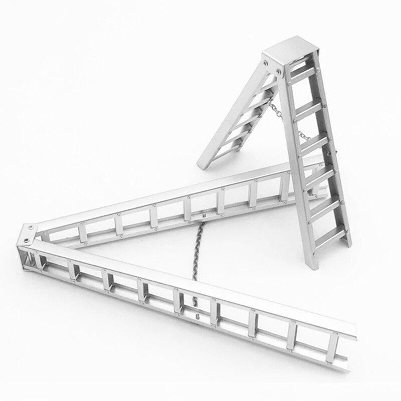 FBIL-Aluminium Mini Ladder Voor 1:10 Rc Rock Crawler Axiale Scx10 90046 D90 D110 Tamiya Cc01 Traxxas Trx-4