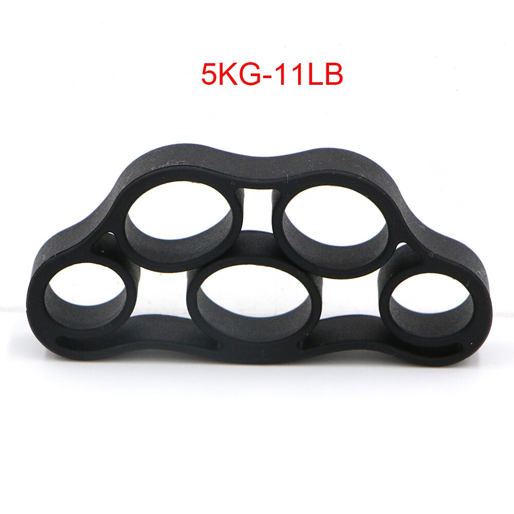 Hand Grip Strengthener 100 % Silicon Hand for Practice Finger Wrist Trainer Gym Guitar Simulator Piano Resistance Bands Fitness: Dark Gray