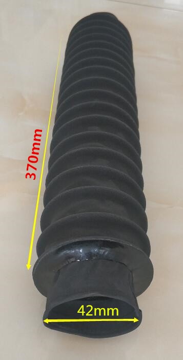 Soufflet de protection circulaire rond pour vis à billes, diamètre intérieur 42mm x Lmax 370mm
