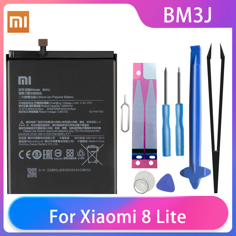 Original XiaoMi Phone Battery For Mi A3 CC9 Mi 5 6 8 9 8/9SE 8/9Lite Mi Max 1 2 3 Redmi 3 3S 4a 5a 6a 7a 8a 9a Batteries: For Mi 8Lite