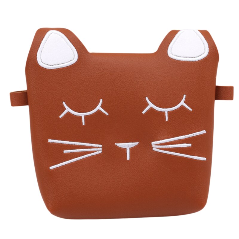 neue kinder Geldbörse Baby Katze Mini Schulter Tasche Niedliche Prinzessin Messenger Taschen Faux Wildleder Kleine Taschen Für kinder Mädchen: Light Brown