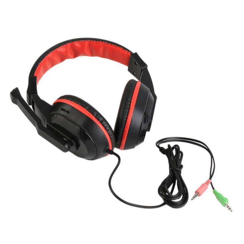 3.5 Mm Top Verstelbare Game Gaming Hoofdtelefoon Stereo Type Ruisonderdrukking Computer Pc Gamers Headset Met Microfoons