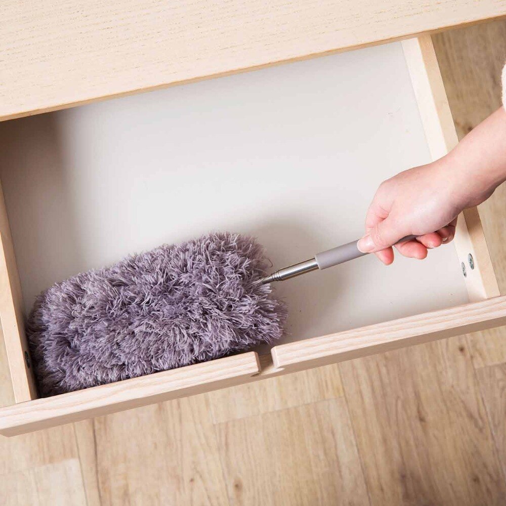 Retractable dust duster long handle dust duster car cleaning duster household microfiber dust feather duster cleaning tool