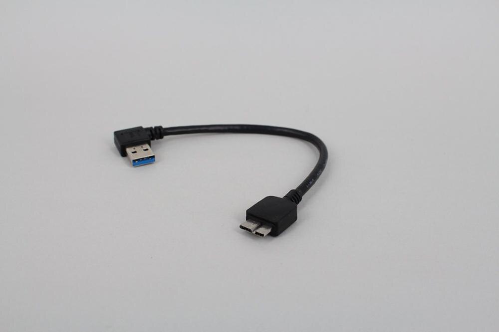 30cm 90 degree right angled Micro B USB 3.0 Data Sync Charging Short Cable for USB3.0 Mobile hard disk