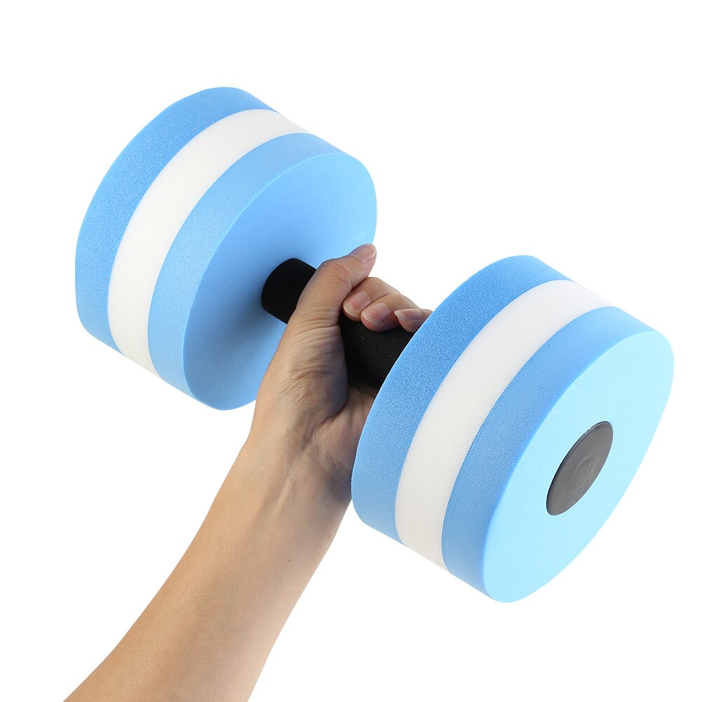 2pc eva vann foating dumbbell aerobic dumbbell pool aqua trening yoga fitness akvatiske vektstang fitness svømmebasseng