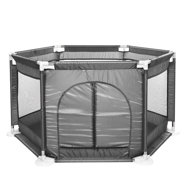 Baby Box Voor Kinderen Hek Ballenbad Park Kids Veiligheid Barrière Pasgeboren Baby Speeltuin Indoor Park Kids Activiteit Play Pen: Dark Gray