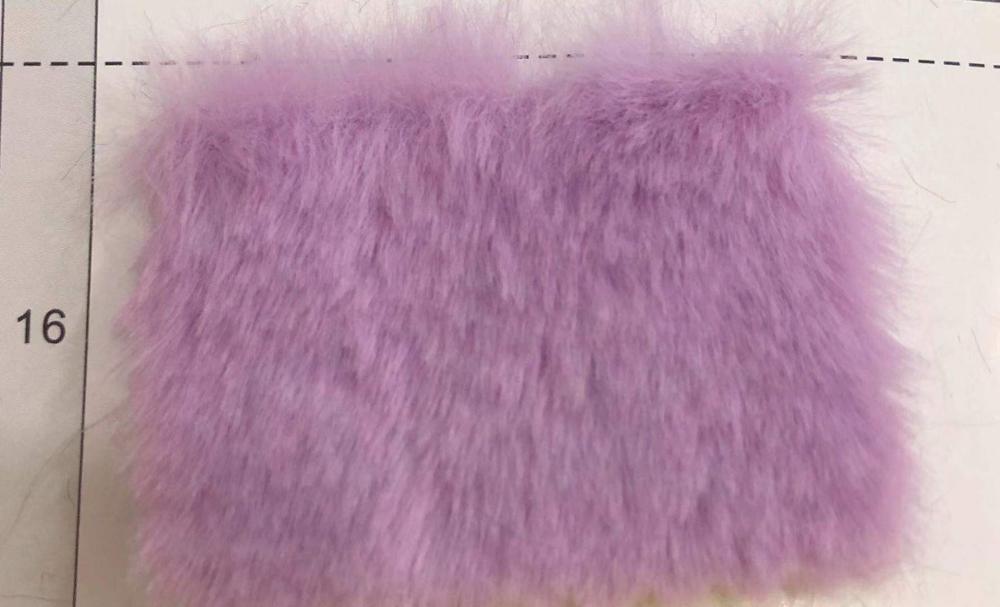 På pilsner 800g kaninpels 13mm høy imitert kaninpels, klær, hjemmetekstilleker, skomateriale plysjstoff: Hvit