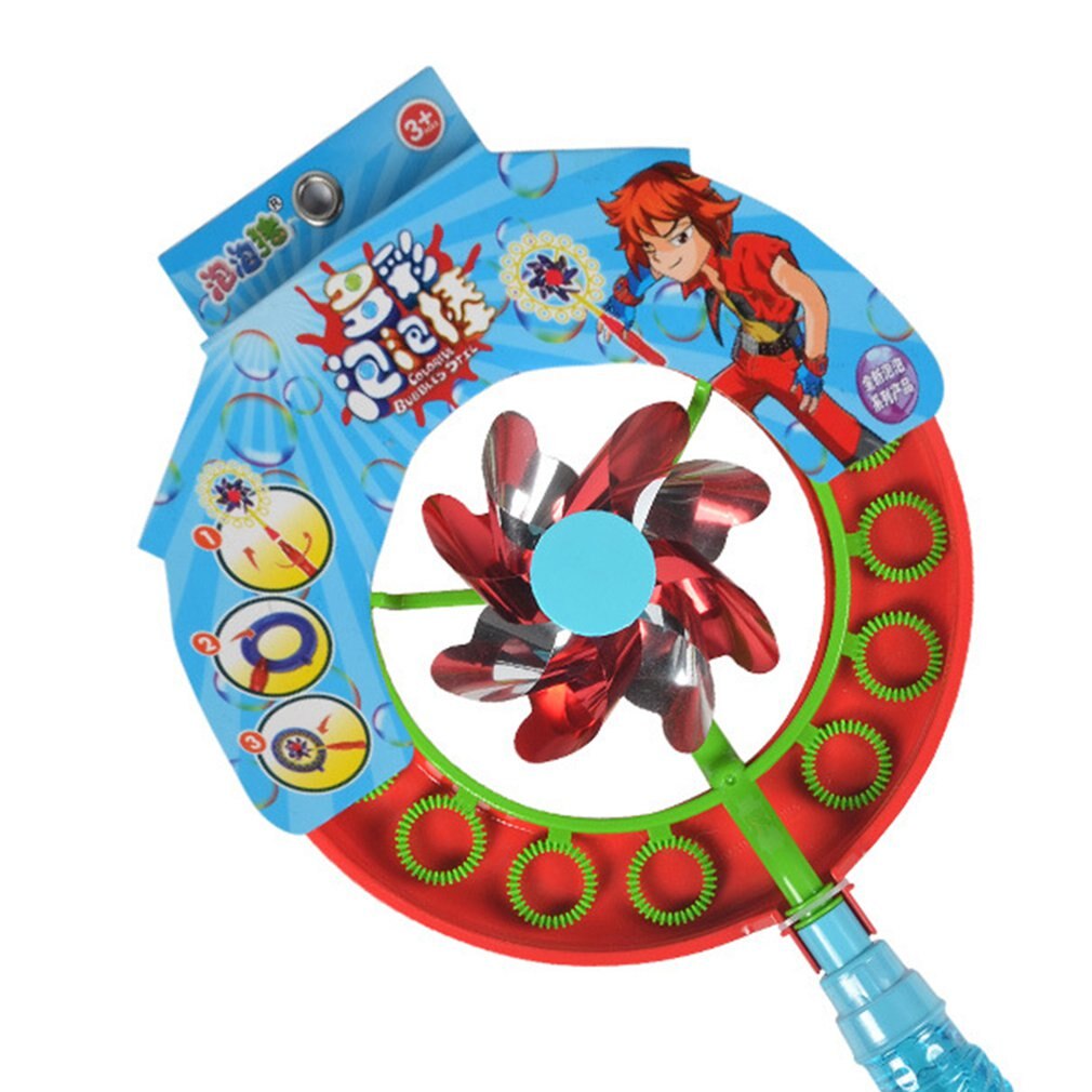 Two-in-one Bubble stick Windmill Portable Children Bubble Wand Outside activity Bubble concentrate Toy