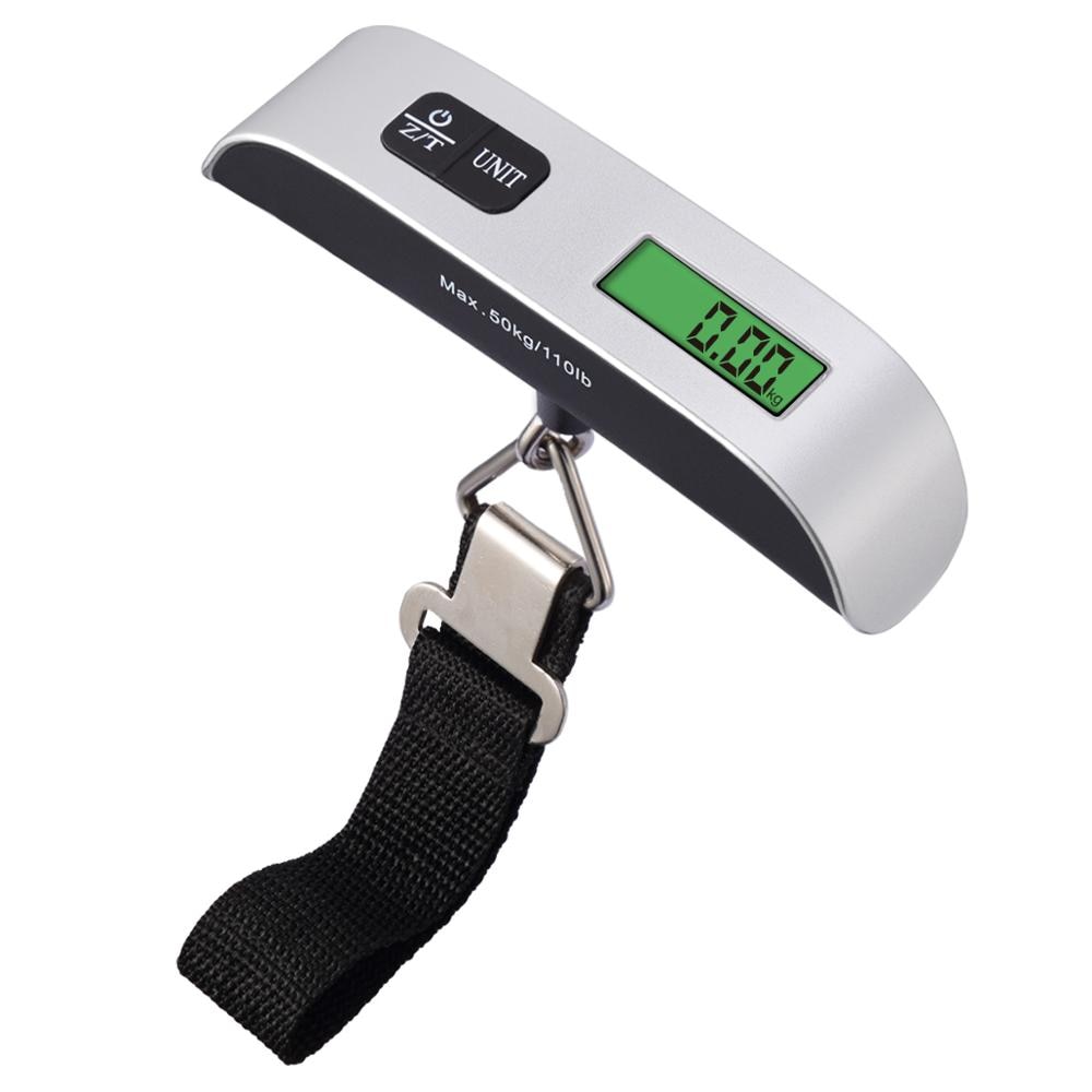 AMIR 50 kg/100g LCD Digitale Bagage Schaal Draagbare Reizen Elektronische Koffer Schaal Opknoping Schalen Gewicht Balans Handheld