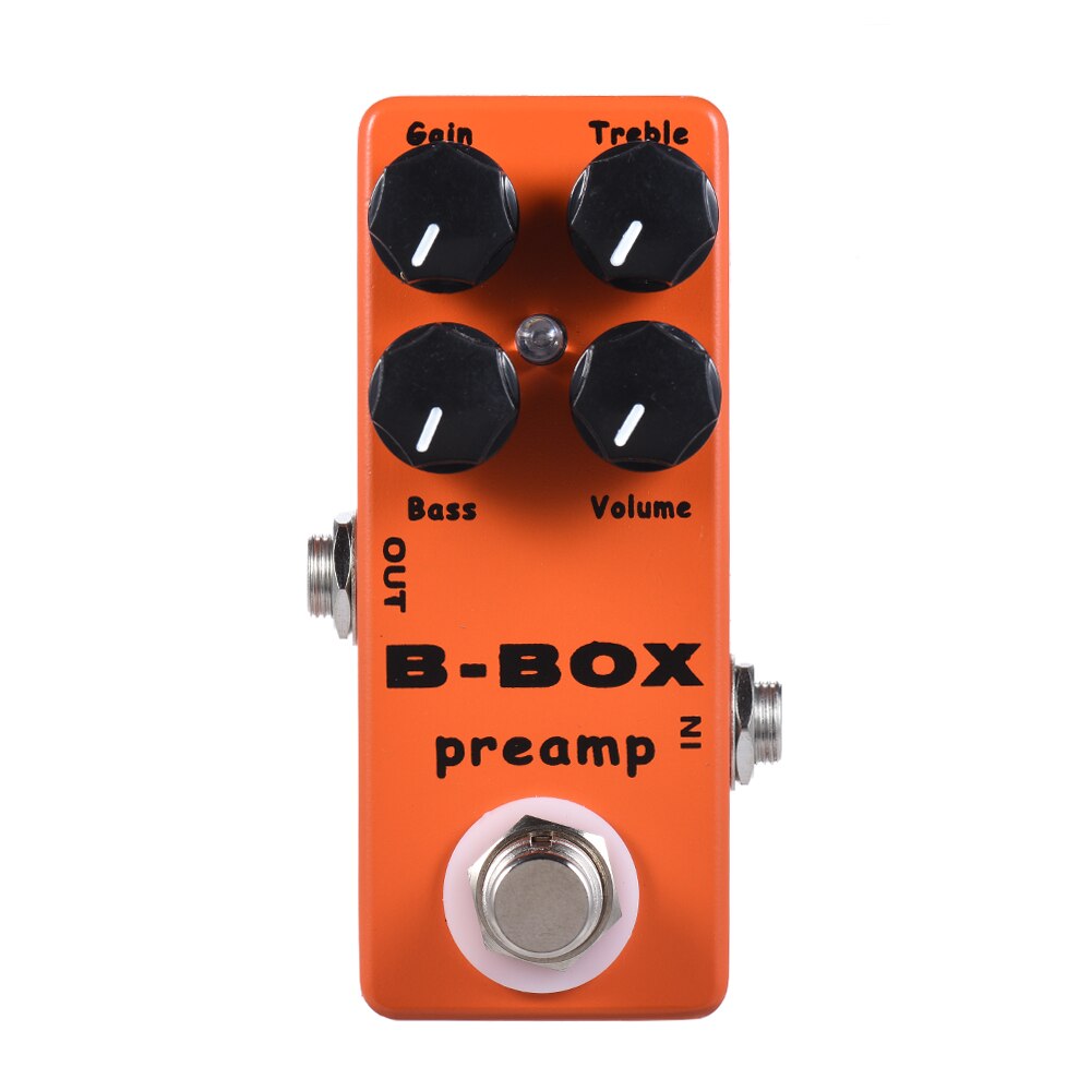 MOSKY B-Box Electric Guitar Preamp Overdrive Guitar Effect Pedal with Analog Signal Path True Bypass