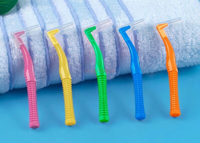 10pcs/pack Interdental Tooth Gum Interdental Brush Orthodontic Brush Remove Residue Oral Care Toothpick