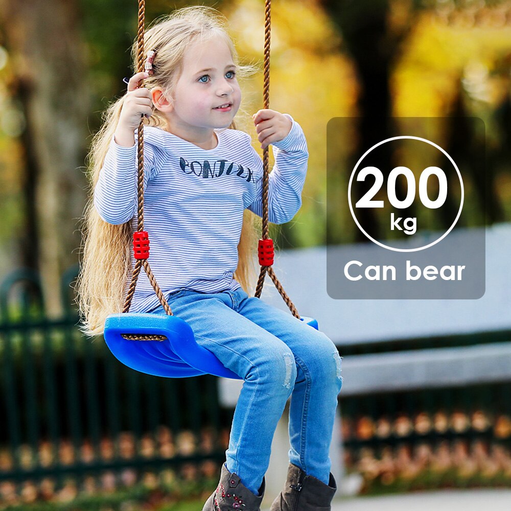 Outdoor Swing Toys for Children Indoor Swing Rope Seat Molded For Kids Enjoy Flowers Birdsong Garden Toy Swings