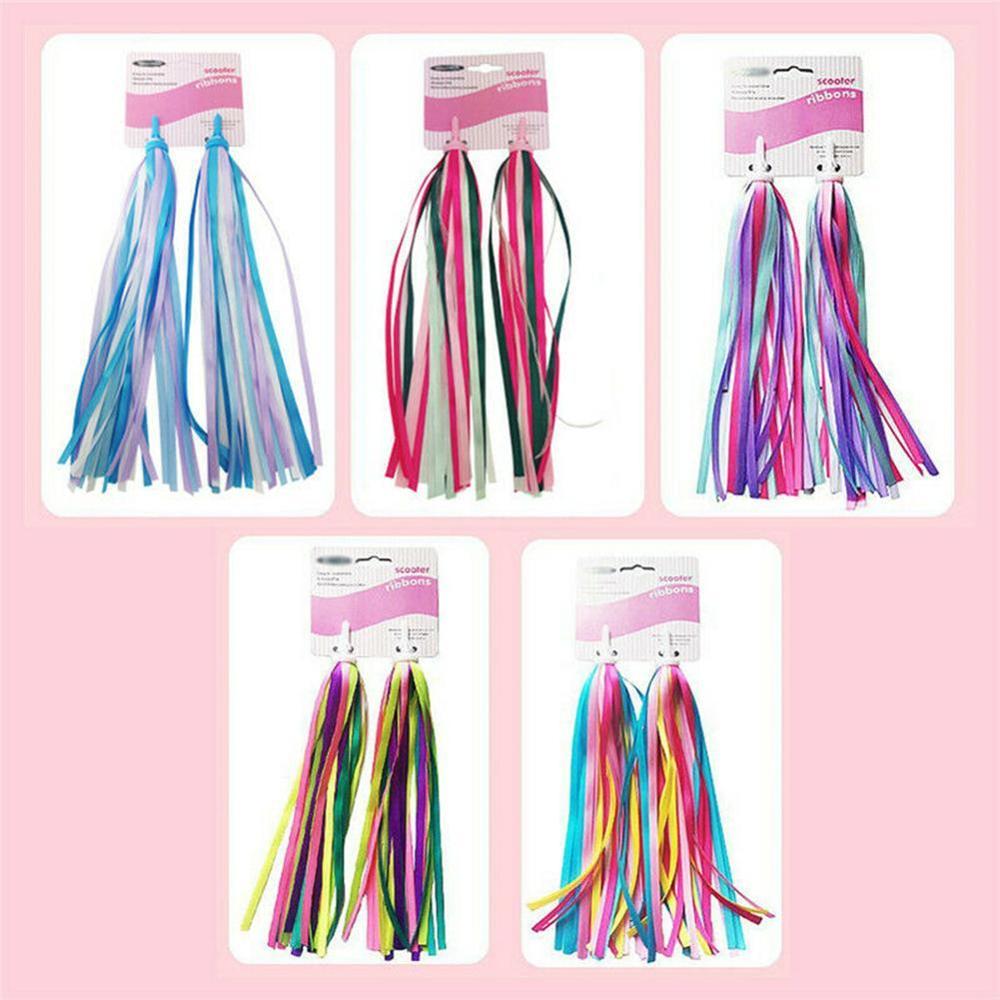 2pcs Colorful Bicycle streamer Bike Bicycle Cycling Scooter Handlebar Tassels Streamers Tassels Bicycle Accessories