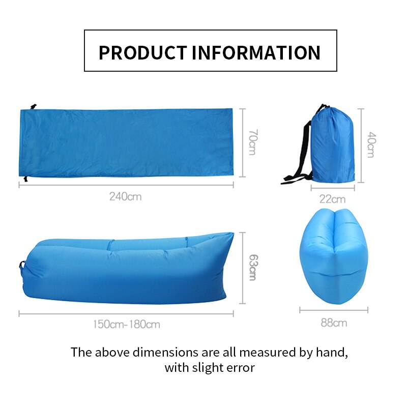 Opblaasbare Slaapzak Slaapzak Luchtbed Kussen Camping Opblaasbare Luie Sofa Tas Ultralichte Down Seizoen Air bed