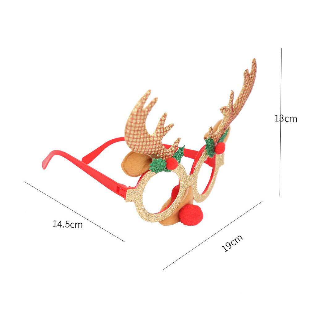 Grappig kerstkostuum feest zonnebril brilmontuur voor kinderen volwassenen vrolijke kerstversiering gunst