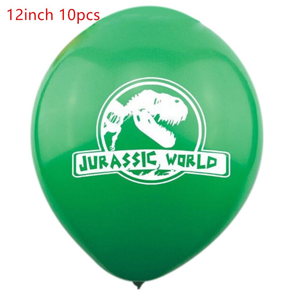 1 set grattis banderoller dinosaurie fest dino latex ballonger baby födelsedag dekorationer barn dinosaurie födelsedagsfest tillbehör: Guld-