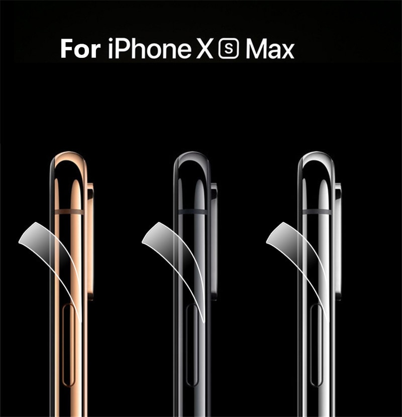 Neue Ultra-dünne Transparente Aufkleber Für iPhone XS MAX Grenze seite Film Aufkleber Für iPhone 11Profi Max Eis Film aufkleber Für iPhone 8