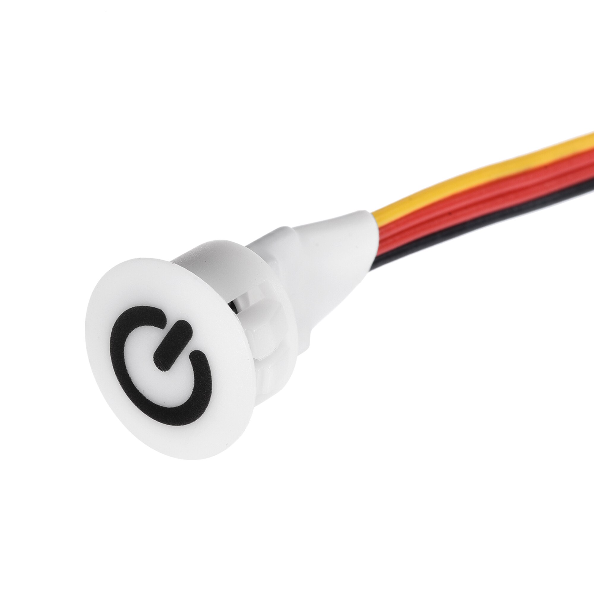 Uxcell DC 5V Touch Dimmer Switch 13mm Diameter Snap-in Mount White for LED Lights Strip Lights