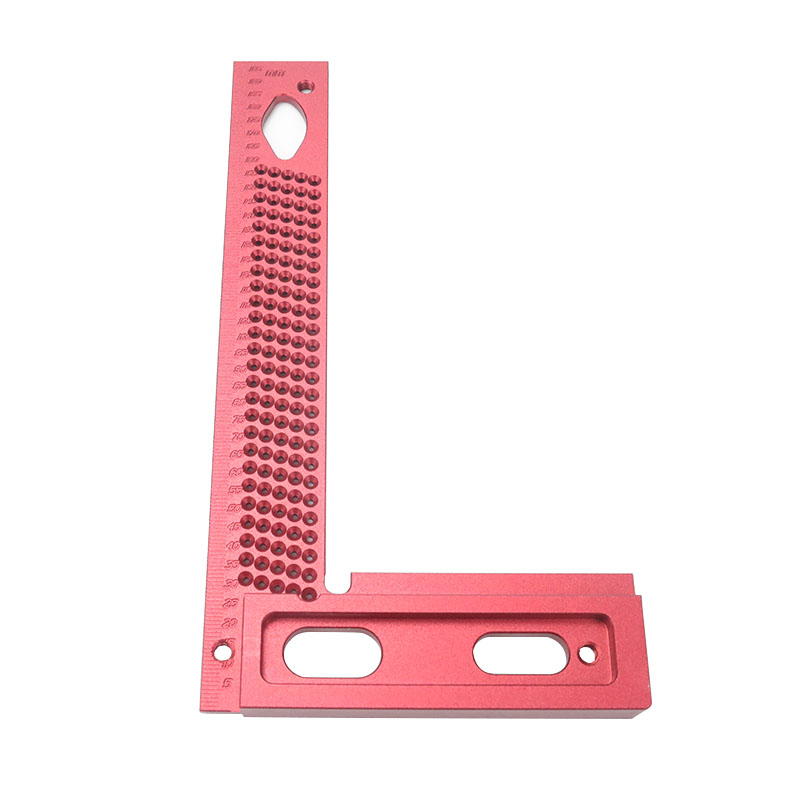 Trazador de carpintería, regla tipo T de 60-600mm, regla de trazado, línea de aleación de aluminio, indicador de marcado, herramientas de medición DIY: Grey