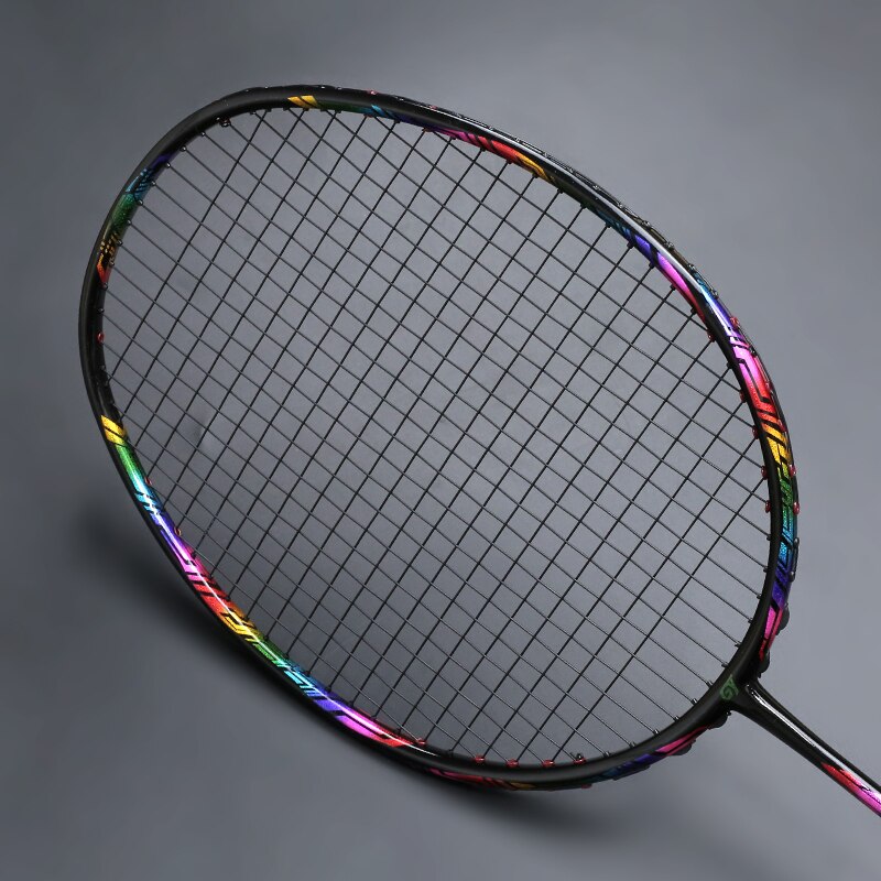 Max Tension 32LBS G4 Strung Badminton Rackets Full Carbon Fiber Training Racquet Ultralight 4U 80g Bag Speed Sports