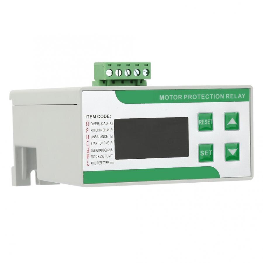 Mdb -201z 220/380v ac digital elektrisk motorbeskytter 2-99a overbelastning fasetap beskytter med vise