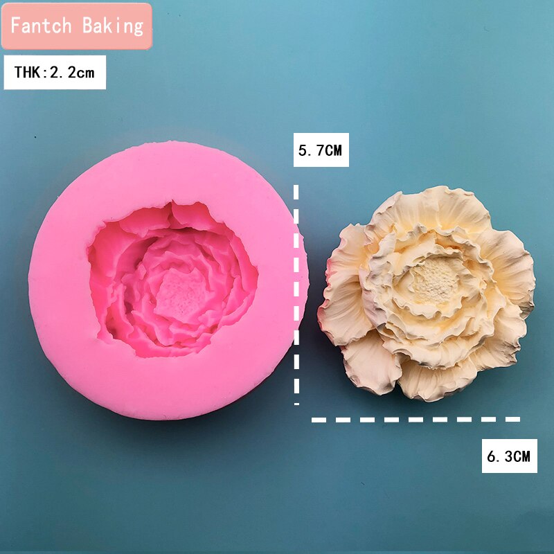 3d isoa kukka silikonimuottia fondant hyytelö suklaa äitienpäivä teema neilikka muotti kakku koristelu leivonta työkalu muotit: Ei .2