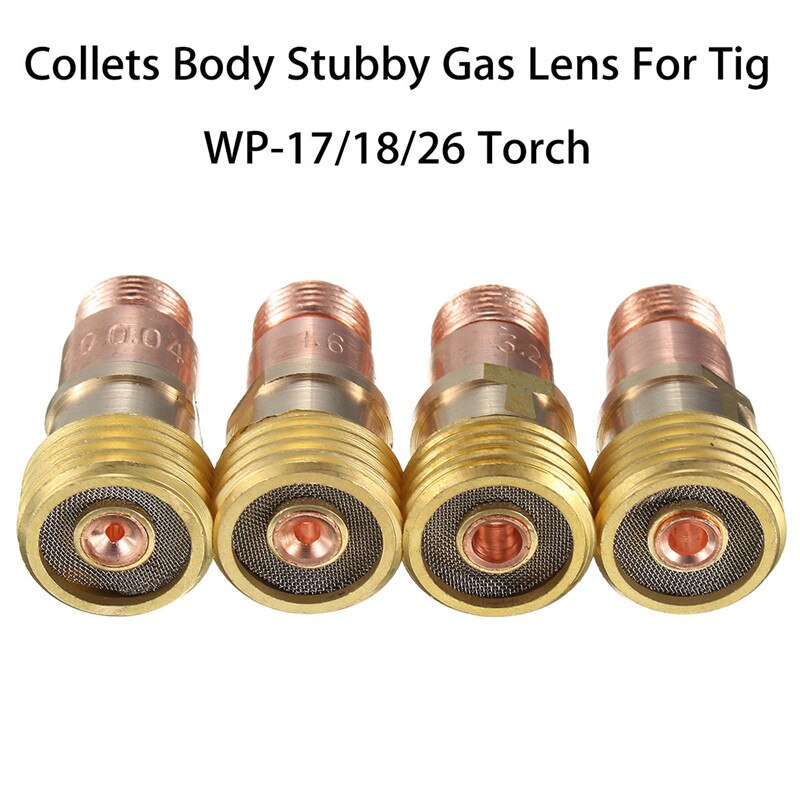 Kit de lentes de Gas para Tig soplete de soldadura Tig/18/26, WP-17 de latón, accesorios de soldadura, 14x28,1mm