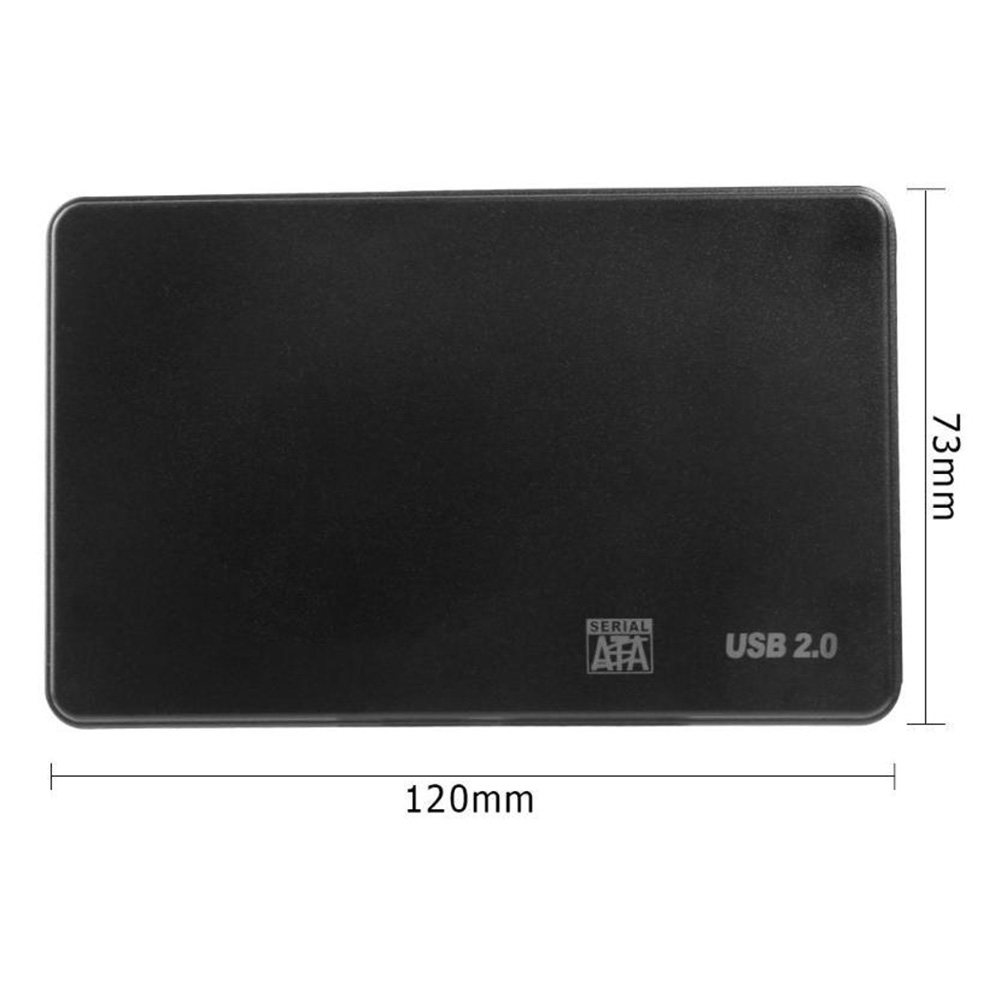 2.5" SATA USB 2.0/3.0 SSD HDD Enclosure Case Plastic Mobile Hard Drive Cases External Storage Enclosure Box With Cable for PC