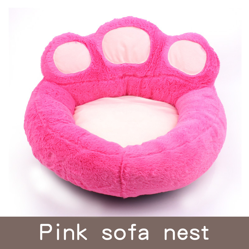Chenil de lit pour chien, produits pour animaux de compagnie, tapis accessoire, accessoires pour petites races, paniers de canapé, coussins pour chats, lits pour chiots, moyens et grands: L / Rose