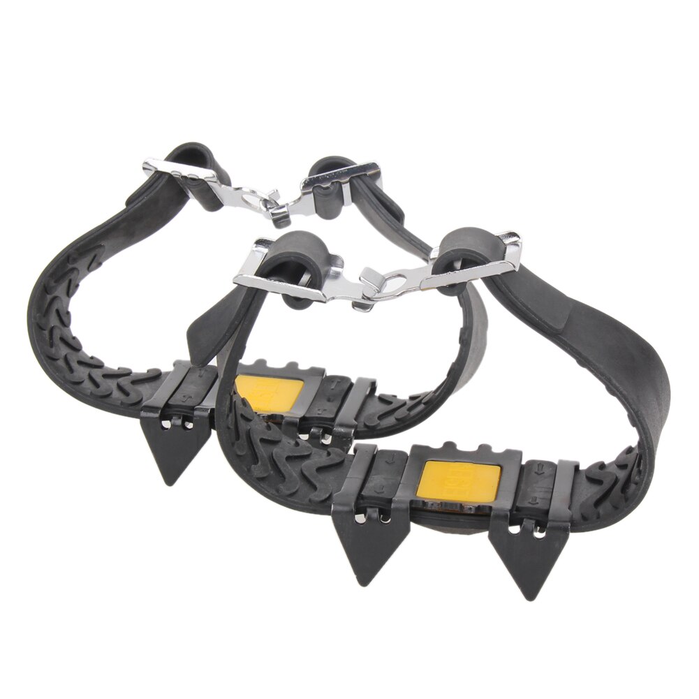 1 Paar Sneeuw Ijs Klimmen Antislip Spikes Grips Stijgijzers Schoenplaten 5-Stud Schoenen Covers Voor Outdoor Klimmen wandelen Sport Maat M