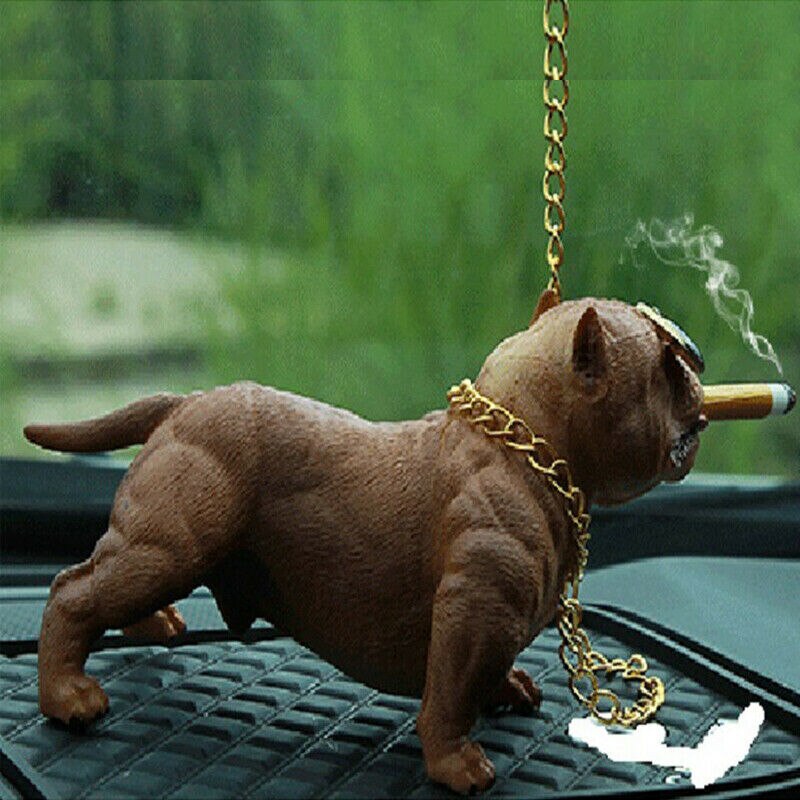 Grappige Leuke Home Decoratie Auto Accessoires Bully Pitbull Hond Auto Interieur Dashboard Ornament Geen Basis