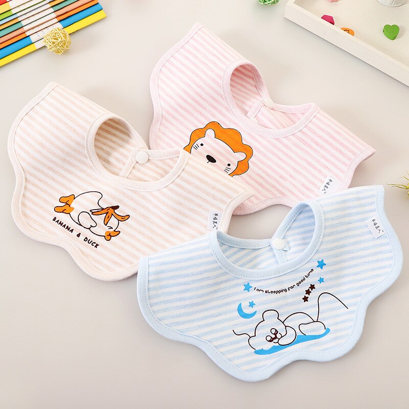 Dier Babyvoeding Biedingen Bebes Print 360 Graden Roterende Speeksel Handdoek Slabbetjes & Burp Doeken Katoen Bod