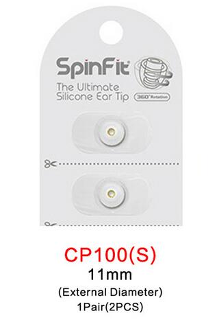 1 Pair(2 pcs) Original SpinFit CP100 CP145 CP155 CP800 In-ear Earphones Patented Silicone Eartip Innovative Technology Eartip: Red