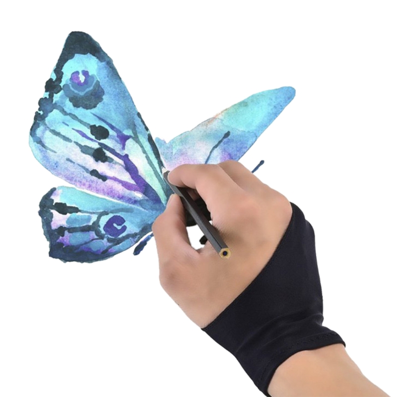 2-Finger Tablette Zeichnung Anti-berühren Handschuhe Für iPad Profi 9,7 10,5 12,9 Zoll Bleistift
