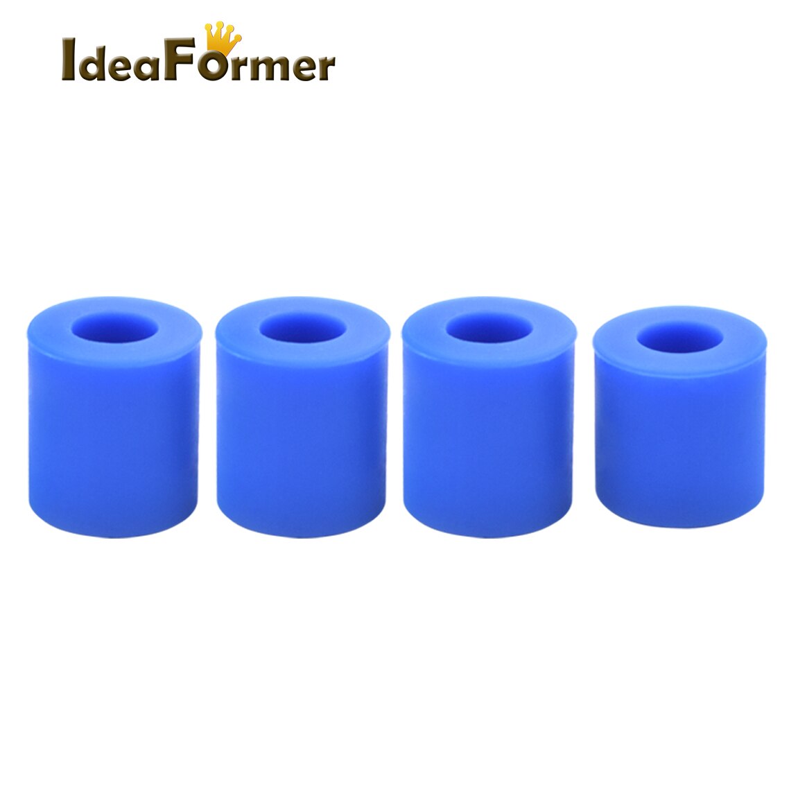 Colonna di livellamento del letto caldo del distanziatore solido ad alta temperatura del Silicone delle parti della stampante 1set 3D 3pcs lungo + 1PC corto per CR10/CR10S Ender-3: Blue