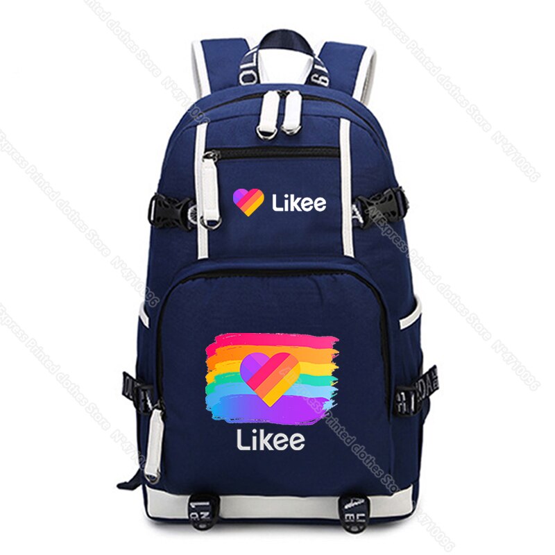 Casual Russia Style Likee Backpack Daily Back to School Mochila LIKEE Teens Boys Girls Rucksack: 13