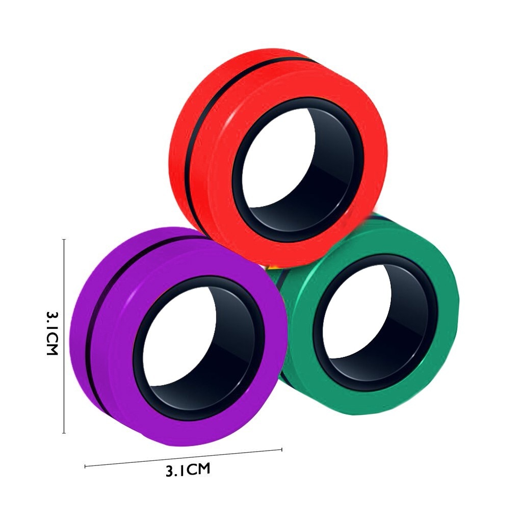 Антистресс zabawki magnetyczne pierścienie bransoletka magnetyczna pierścień rozpakuj zabawka magiczny pierścień rekwizyty narzędzie антистресс zabawka bransoletka magnetyczna pierścień