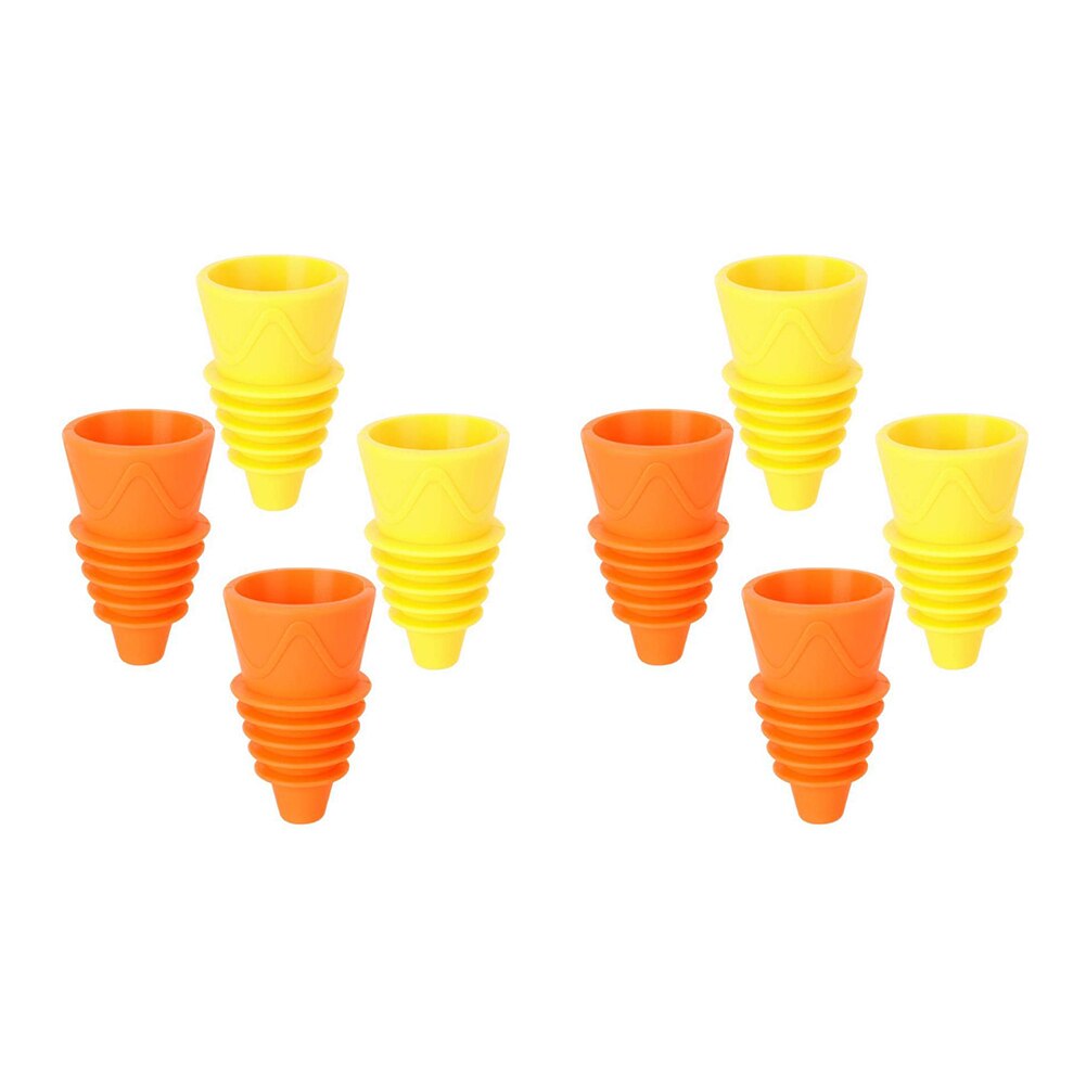 4/6/8Pcs Outdoor Indoor Kithchen Silicone Reusable Fruit Fly Traps Catcher Tool simply add some baits to the bottle trapping: 8pcs