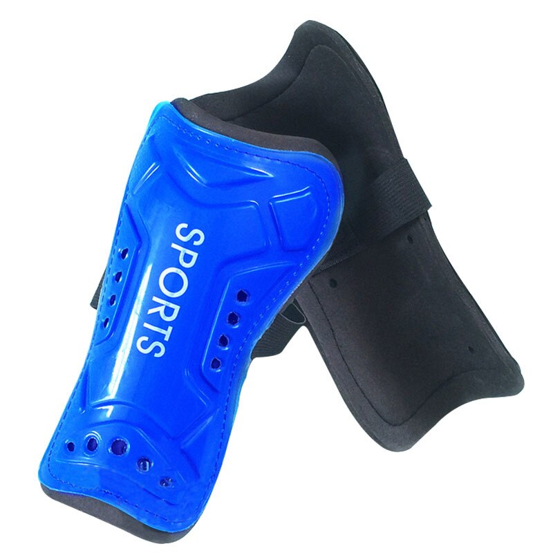 K8356 faixa ajustável ao ar livre proteção para as pernas polainas esportes segurança futebol caneleiras protetores leggings placa almofadas de proteção: Blue