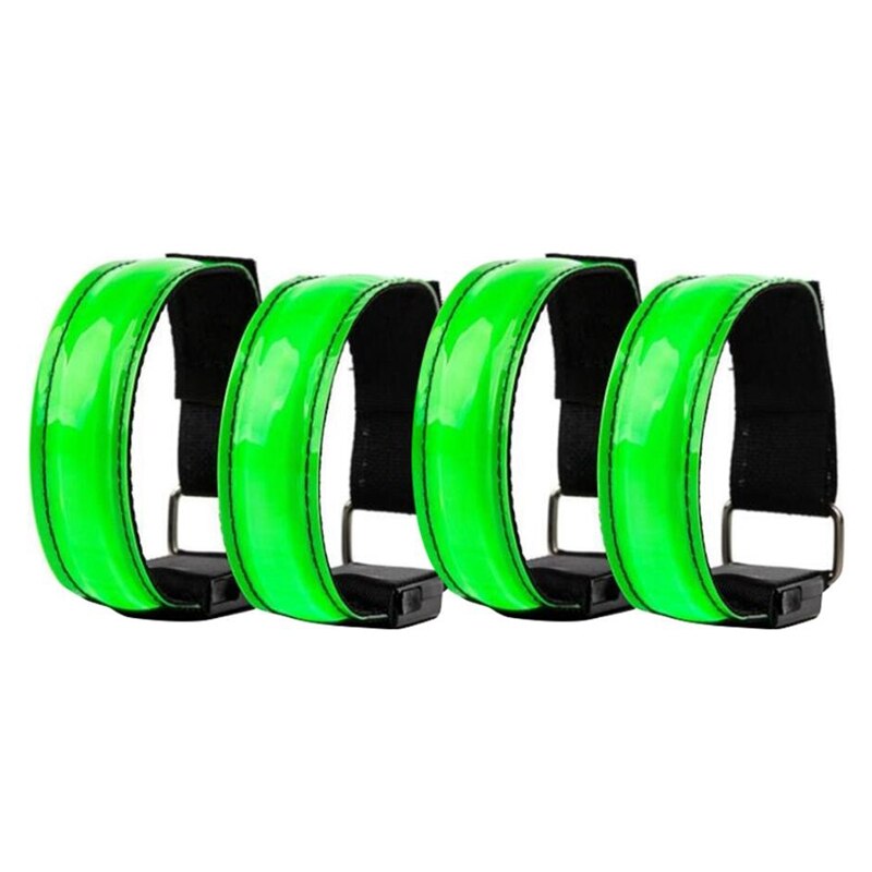 4Pcs Runing Licht Voor Runers Oplaadbare Led Armband Refective Running Gear, Led Light Up Band Voor Runner