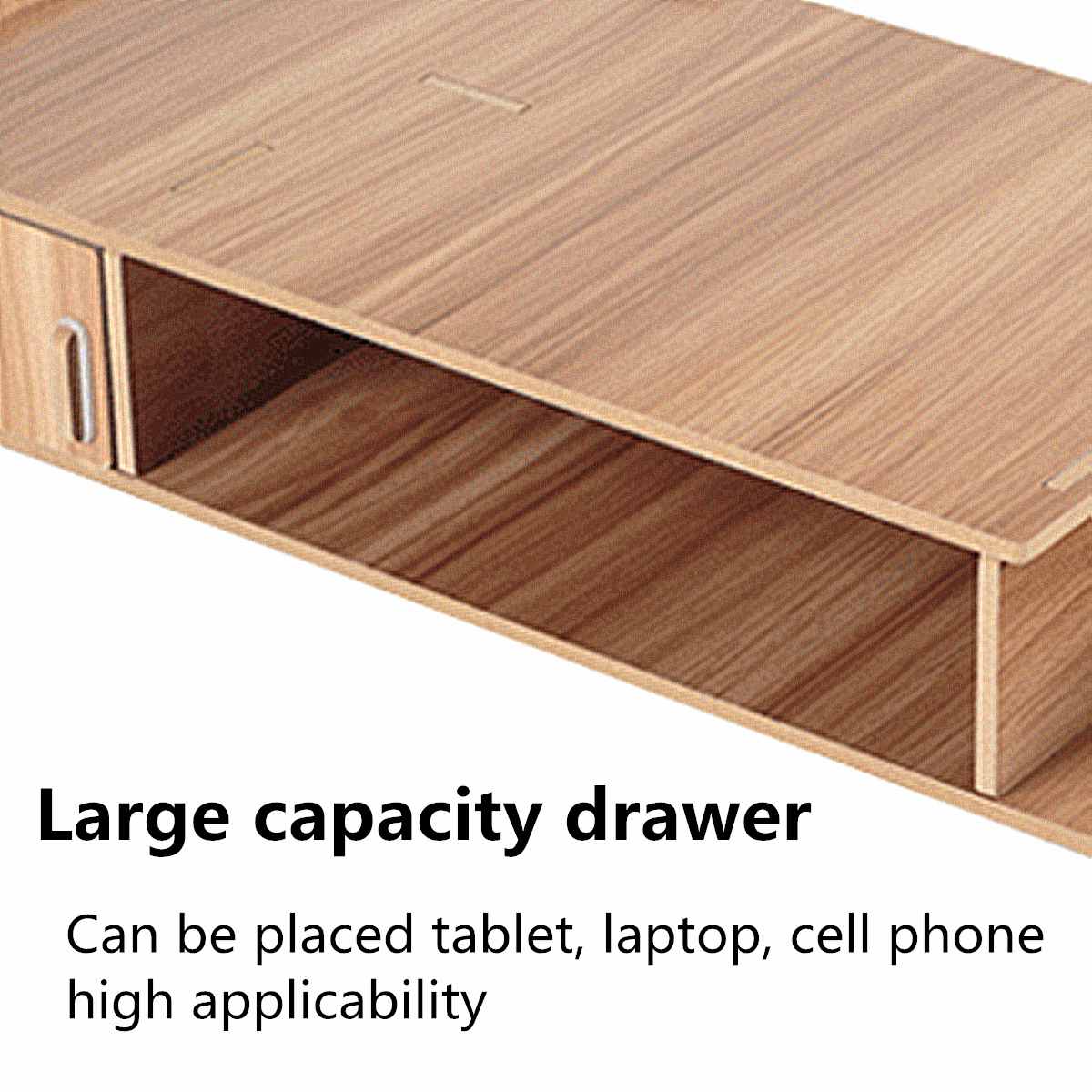 Wooden Multi-function Desktop Monitor Stand Comput... – Vicedeal