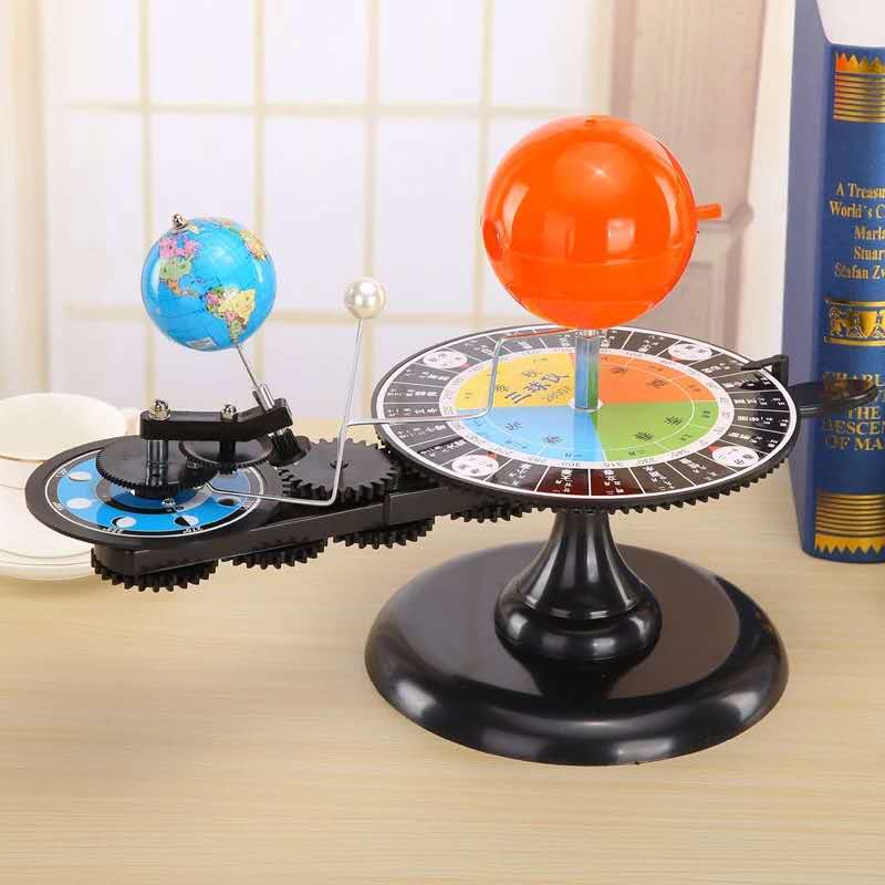 Student Planetarium Set Three Globes Sun/Earth/Moon Model Teach Education Geography Map Solar Earth Moon movment