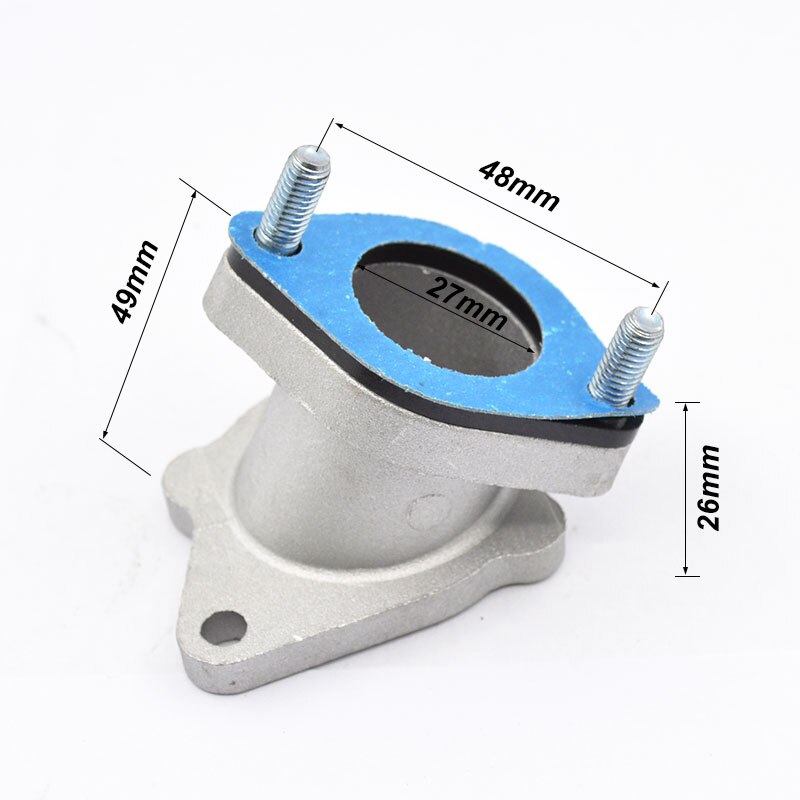 Moottoripyörän kaasuttimen imusarjan putkiliitos qianjiangille  qj125 qj 125 125cc varaosia