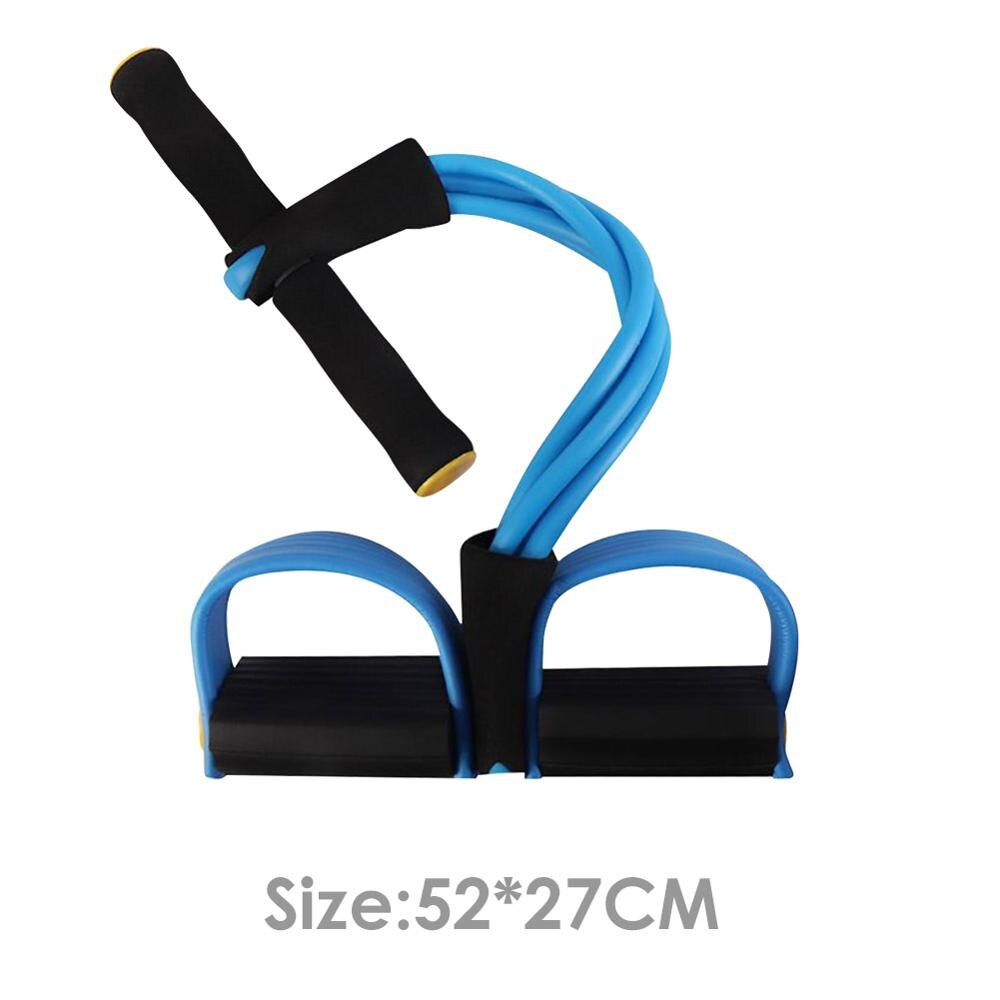 Fitness Elastische Zitten Pull Spanning Touw Oefening Thuis Yoga Apparatuur Latex Pedaal Training Gewichtsverlies Sport Sterke Vrouwen Mannen: Black Blue