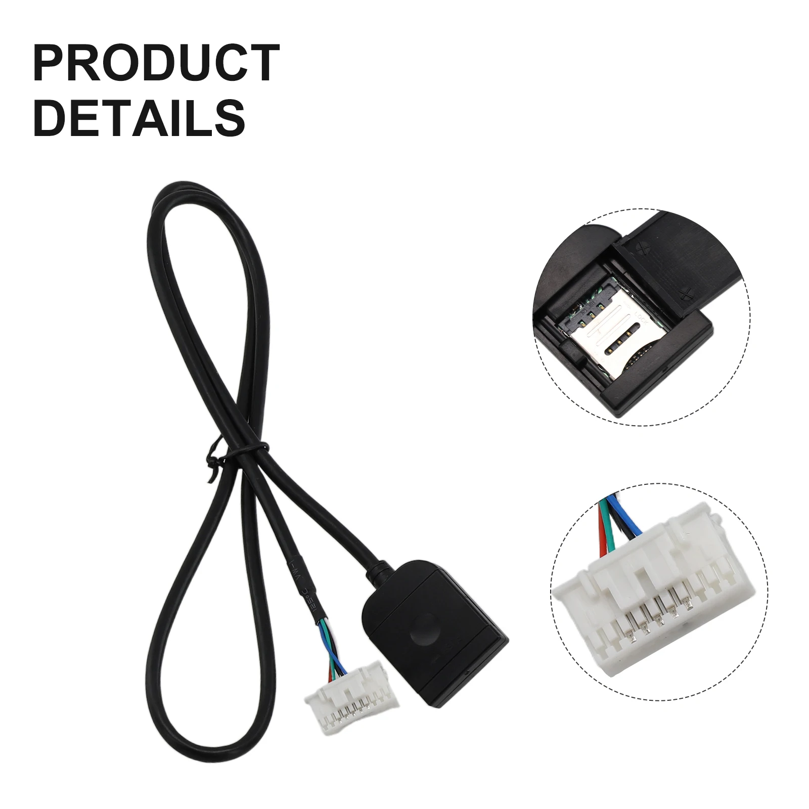 Adaptador de ranura para tarjeta Sim de coche para Radio Multimedia Gps 4G conector de Cable de 20 pines navegación tarjeta de teléfono móvil enchufe de arnés de conexión