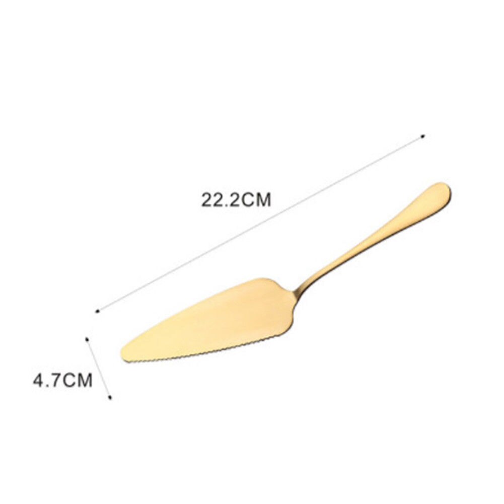 Practical Stainless Steel Jagged Edge Blade Cutter Pizza Cake Shovel Reusable Spatula Baking Tool
