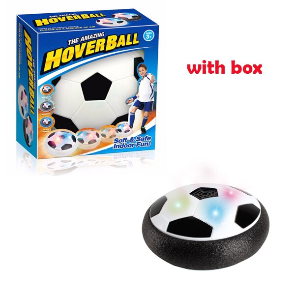 Factory verkoop LED Licht Knippert Zweven Air Power Voetbal Bal Voetbal Speelgoed Disc Zweefvliegen Game Speelgoed Kid Chidren: 18cm black