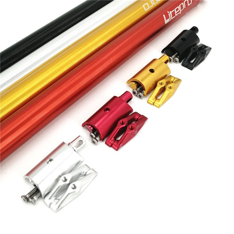 Litepro  a61 saddelpin 31.8mm *600mm 580mm brompton foldecykel sadelpind aluminiumslegering sadelrør sadelpinden