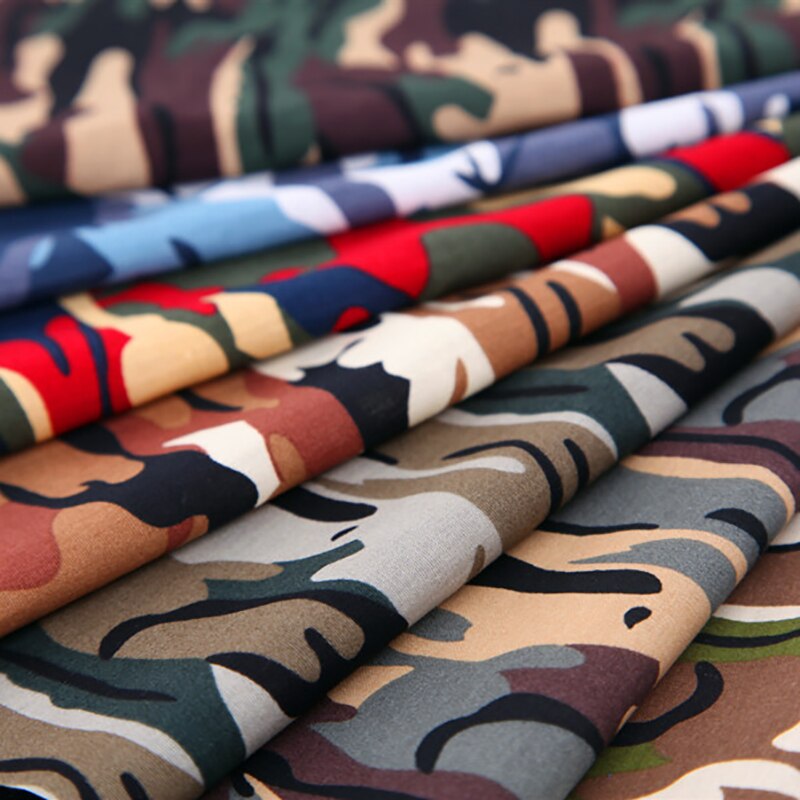 7 pièces/ensemble tissu de coton de 25*25CM Camouflage couleur Patchwork tissu ménage bricolage à la main fournitures de couture